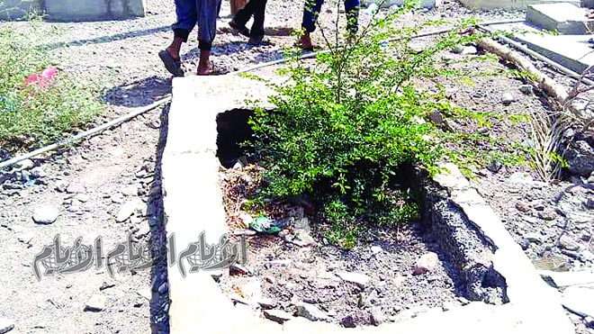 - مواطنون: على الجهات المسئولة توفير حماية للمقبرة 